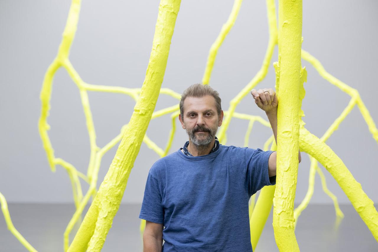 L'artiste suisse Ugo Rondinone est à l'honneur au Kunstmuseum de Lucerne dans l'exposition "Cry Me a River". [Keystone - Urs Flueeler]