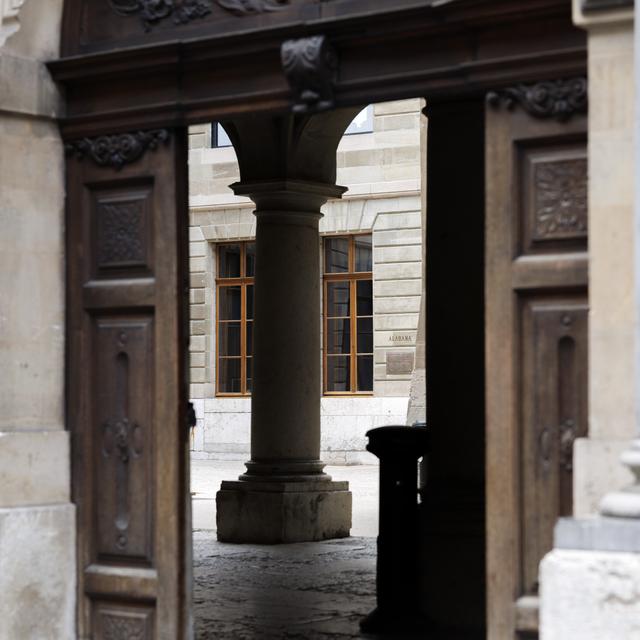 L'Hôtel de Ville, lieu du gouvernement cantonal à Genève. [Keystone - Salvatore Di Nolfi]