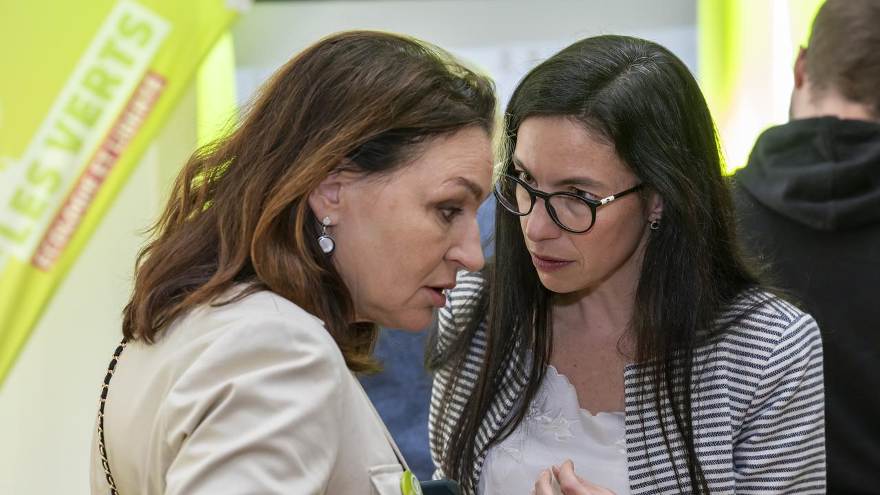 Christine Ammann Tschopp (à gauche) et Céline Vara en 2023. [Keystone - Martial Trezzini]