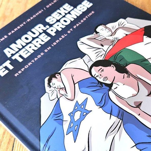 Deloupy et Salomé Parent-Rachdi signent une bande dessinée sur la parentalité en Israël et en Palestine. [Les Arènes BD - DR]