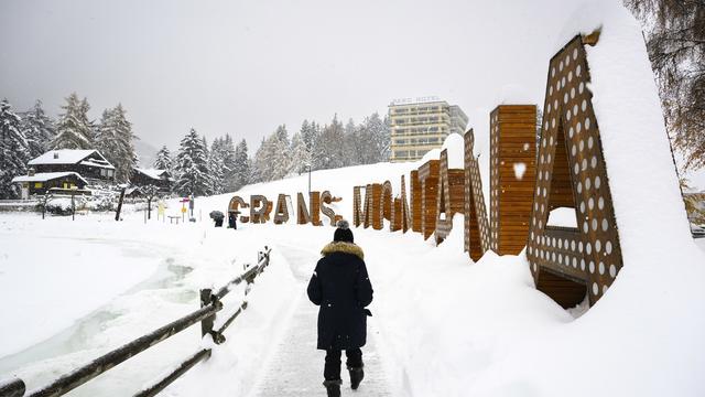 Le groupe américain Vail Resorts a finalisé l'achat du domaine skiable de Crans-Montana. [Keystone - Jean-Christophe Bott]