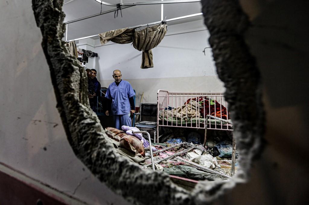L'armée israélienne a annoncé mener une "opération ciblée et limitée" dans  l'hôpital Nasser de Khan Younès. [AFP - -]