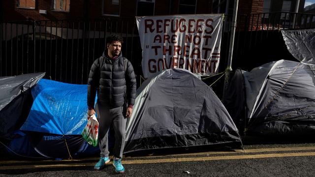 De nombreux demandeurs d'asile dorment dans les rues à Dublin. [REUTERS - Clodagh Kilcoyne]