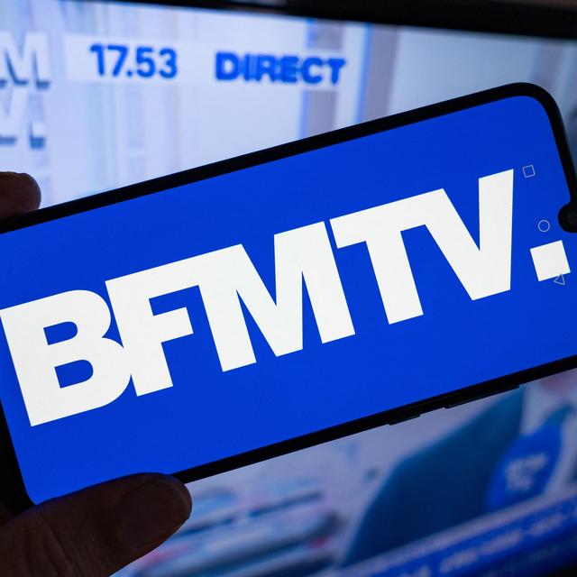 Le logo de BFMTV. [AFP - Jean-Marc Barrere / Hans Lucas / Hans Lucas via AFP]