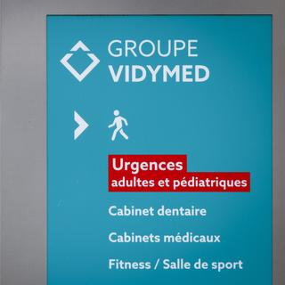 Le groupe médical Vidymed a subi une cyberattaque le 7 décembre 2024. [Keystone - Valentin Flauraud]