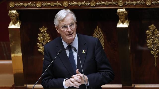 Le Premier ministre français Michel Barnier. [KEYSTONE - YOAN VALAT]