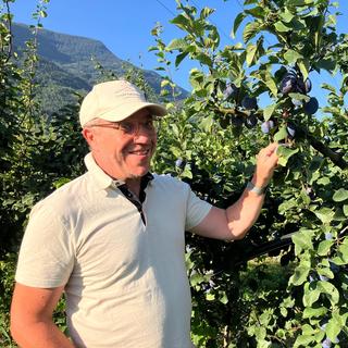 Raphaël Gaillard, directeur de lʹÉcole dʹagriculture du Valais. [RTS - Anouk Wehrli]