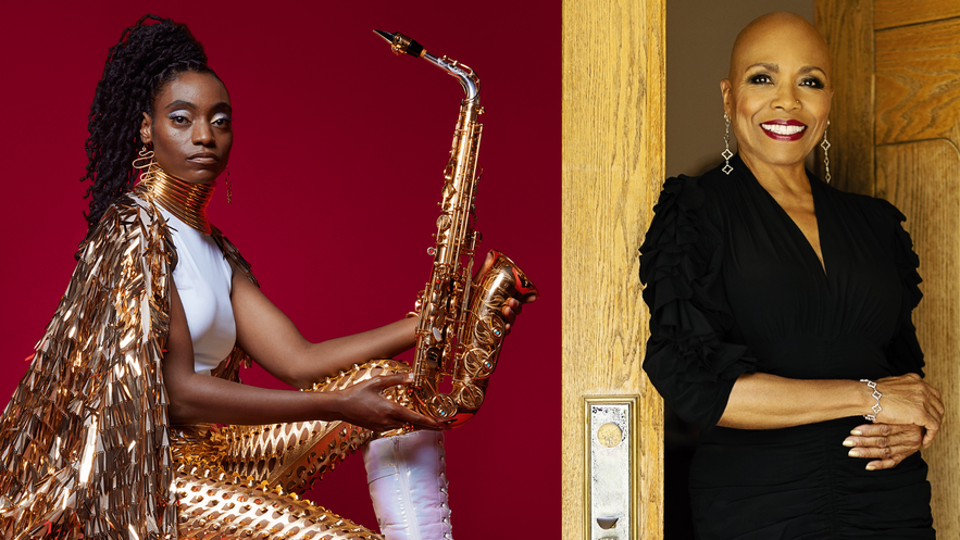 La saxophoniste new-yorkaise Lakecia Benjamin et la chanteuse Dee Dee Bridgewater. [Cully Jazz 2024]