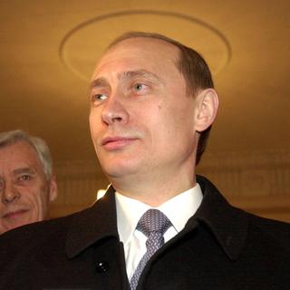 Vladimir Poutine, le jour de son élection le 26 mars 2000. [Keystone - AP Photo/Alexander Zemlianichenko]