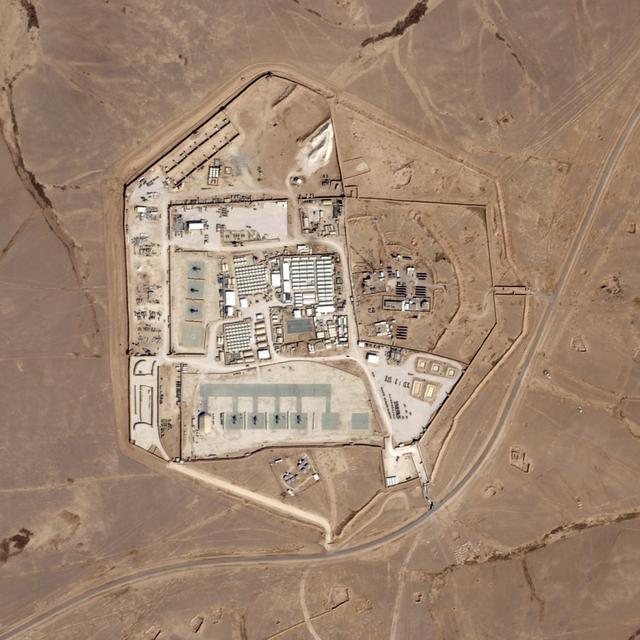La base militaire américaine attaquée en Jordanie. [Keystone - Planet Labs PBC via AP]