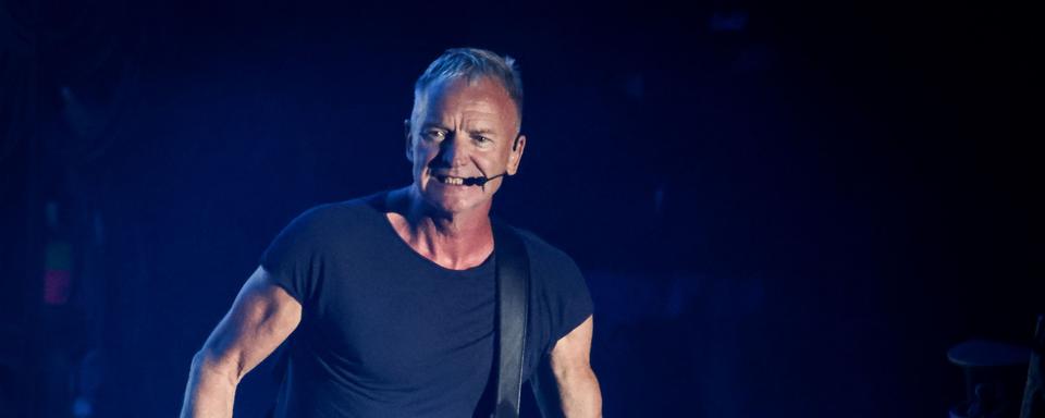 Le chanteur Sting, ici aux Francofolies de La Rochelle le 10 juillet 2024. [AFP - Thibaud Moritz]