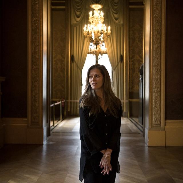 Barbara Hannigan, cheffe d'orchestre et soprano. [AFP - © Christophe Archambault]