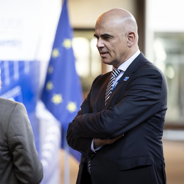 Alain Berset est candidat à l'élection du secrétaire général du Conseil de l'Europe. [Keystone - Anthony Anex]