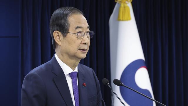 Le président par intérim sud-coréen Han Duck-soo. [Keystone - Choi Jae-koo]