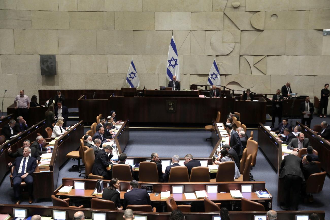La Knesset, le Parlement israélien, vote une résolution "contre la création d'un Etat palestinien". [KEYSTONE - ABIR SULTAN]