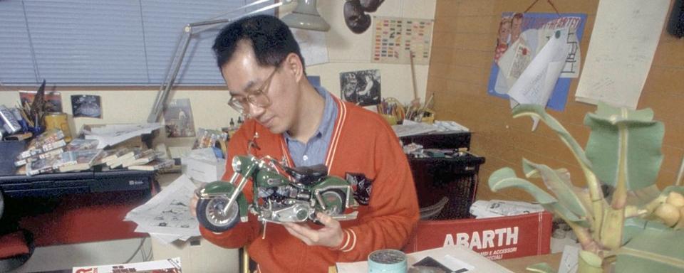 Le mangaka Akira Toriyama, décédé le 1er mars 2024 (photo d'archive, 1988) [The Yomiuri Shimbun via AFP - tsushi Onodera]