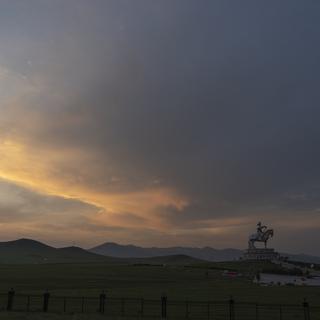 Une statue de Genghis Khan à Oulan-Bator en Mongolie. [Keystone/AP Photo - Ng Han Guan]