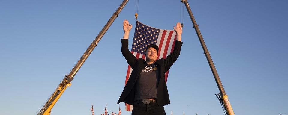 Tesla and SpaceX CEO Elon Musk walks to the stage to speak alongside Republican presidential nominee former President Donald Trump at a campaign event at the Butler Farm Show, Saturday, Oct. 5, 2024, in Butler, Pa. [AP Photo/Keystone - Alex Brandon, File]