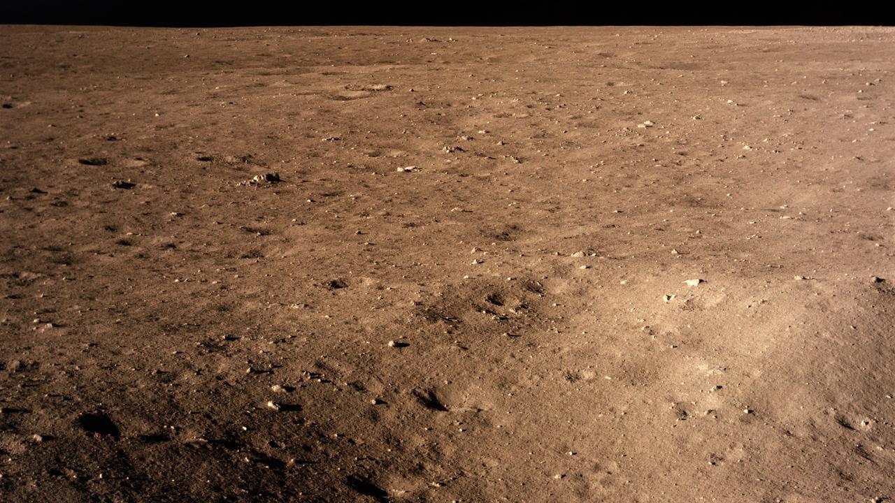 Une image de la surface de la Lune prise par l'un des membre de l'équipe d'Apollo 11. [NASA - Apollo 11]