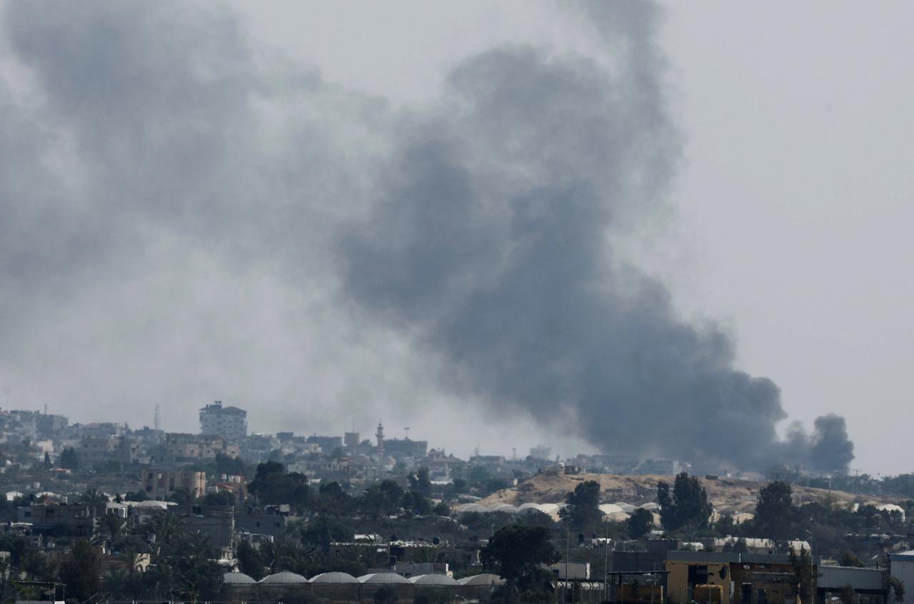 De nouveaux bombardements israéliens ont touché Rafah mardi. [REUTERS - Mohammed Salem]