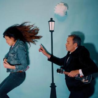 ZEP et Valérie Martinez vernissent leur album pop-folk ''Automatic Songs''. [Spectacles onésiens - DR]