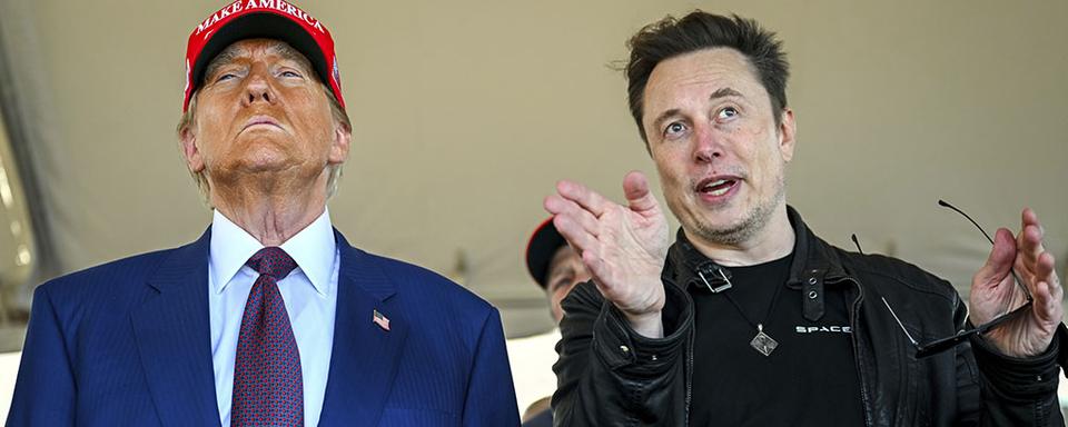 Donald Trump et Elon Musk ont exprimé leur opposition à un accord budgétaire négocié au Congrès entre des élus républicains et démocrates. [Keystone - Brandon Bell - Pool via AP]