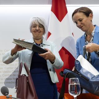 La conseillère fédérale Elisabeth Baume-Schneider. [Keystone - Peter Schneider]