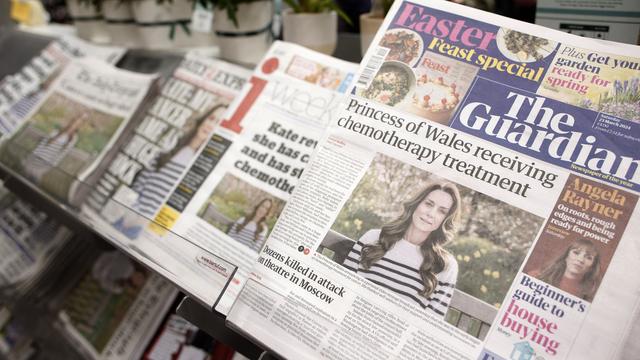 Le Royaume-Uni sous le choc après l'annonce du cancer de Kate Middleton [KEYSTONE - DAVID CLIFF]