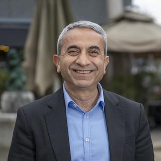 Mustafa Atici est le candidat socialiste à la succession de Beat Jans au gouvernement cantonal de Bâle-ville. [Keystone - Georgios Kefalas]