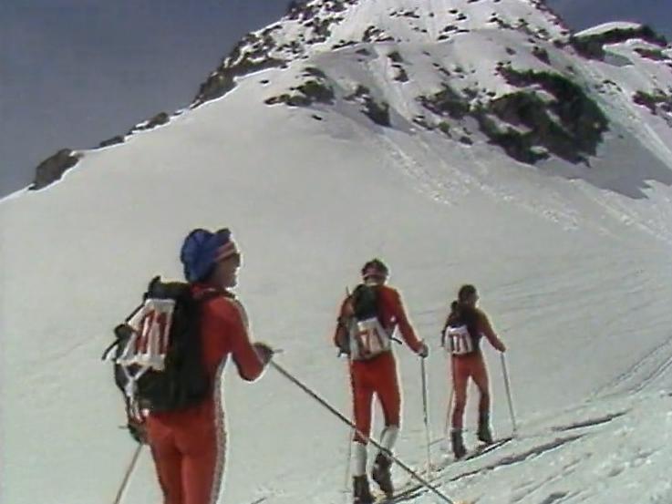 Les frères Salamin en course.