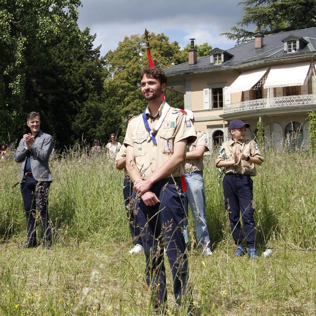 Arthur Schlosser, chef de la brigade des scouts de Sauvabelin. [RTS]