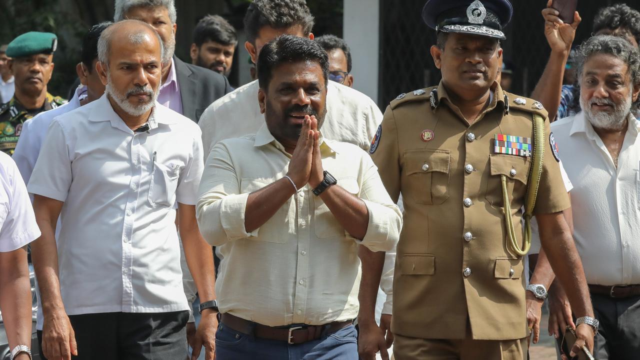 Le NPP, parti dirigé par le président Anura Kumara Dissanayake, recueille 63% des suffrages, selon des résultats partiels. [KEYSTONE - CHAMILA KARUNARATHNE]