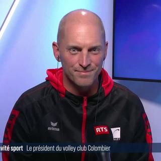 Thomas Gutknecht, président de Colombier Volley. [RTS]