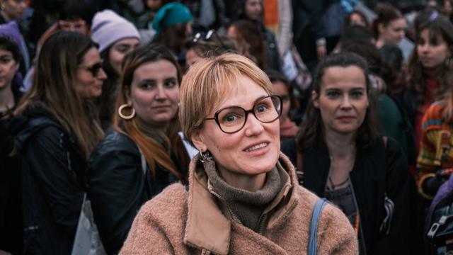 Judith Godrèche présentera un court métrage sur les violences sexuelles à Cannes. [Hans Lucas via AFP - ANNA MARGUERITAT]