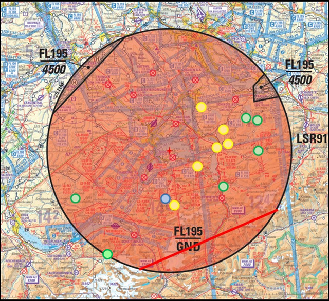 L'espace aérien sera fermé à grande échelle en Suisse centrale du 13 au 17 juin 24.