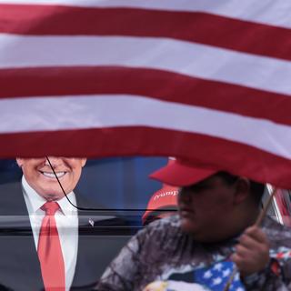 La clé de l'élection de Trump pourrait être un discours rodé et identitaire adressé aux hommes blancs et hétérosexuels. [Keystone/EPA - Justine Lane]