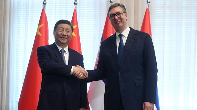 Xi Jinping en Serbie pour raffermir les liens de la Chine avec un pays ami. [Keystone - DIMITRIJE GOLL / SERBIAN PRESIDENCY]