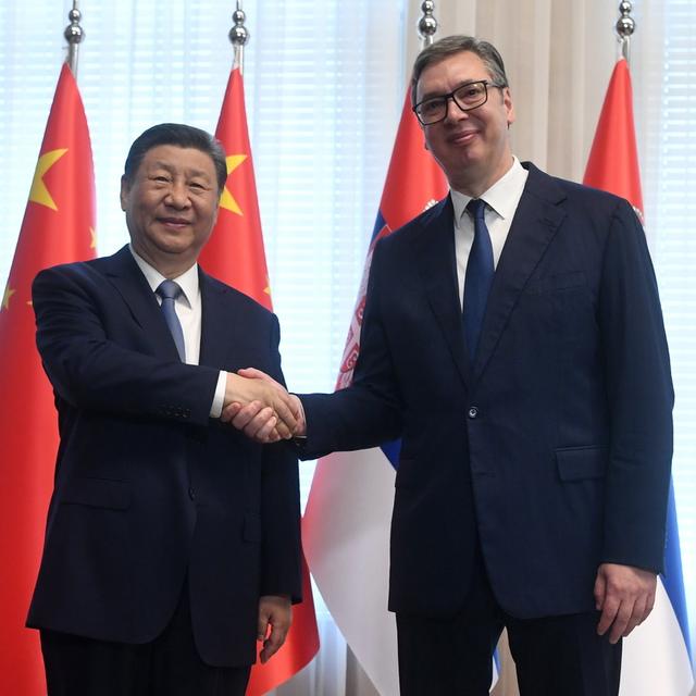 Xi Jinping en Serbie pour raffermir les liens de la Chine avec un pays ami. [Keystone - DIMITRIJE GOLL / SERBIAN PRESIDENCY]