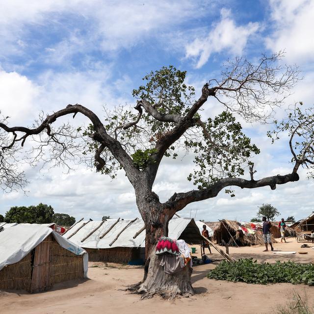 Un camp de réfugiés au Cabo Delgado, en 2021. [EPA / Keystone - Joao Relvas]