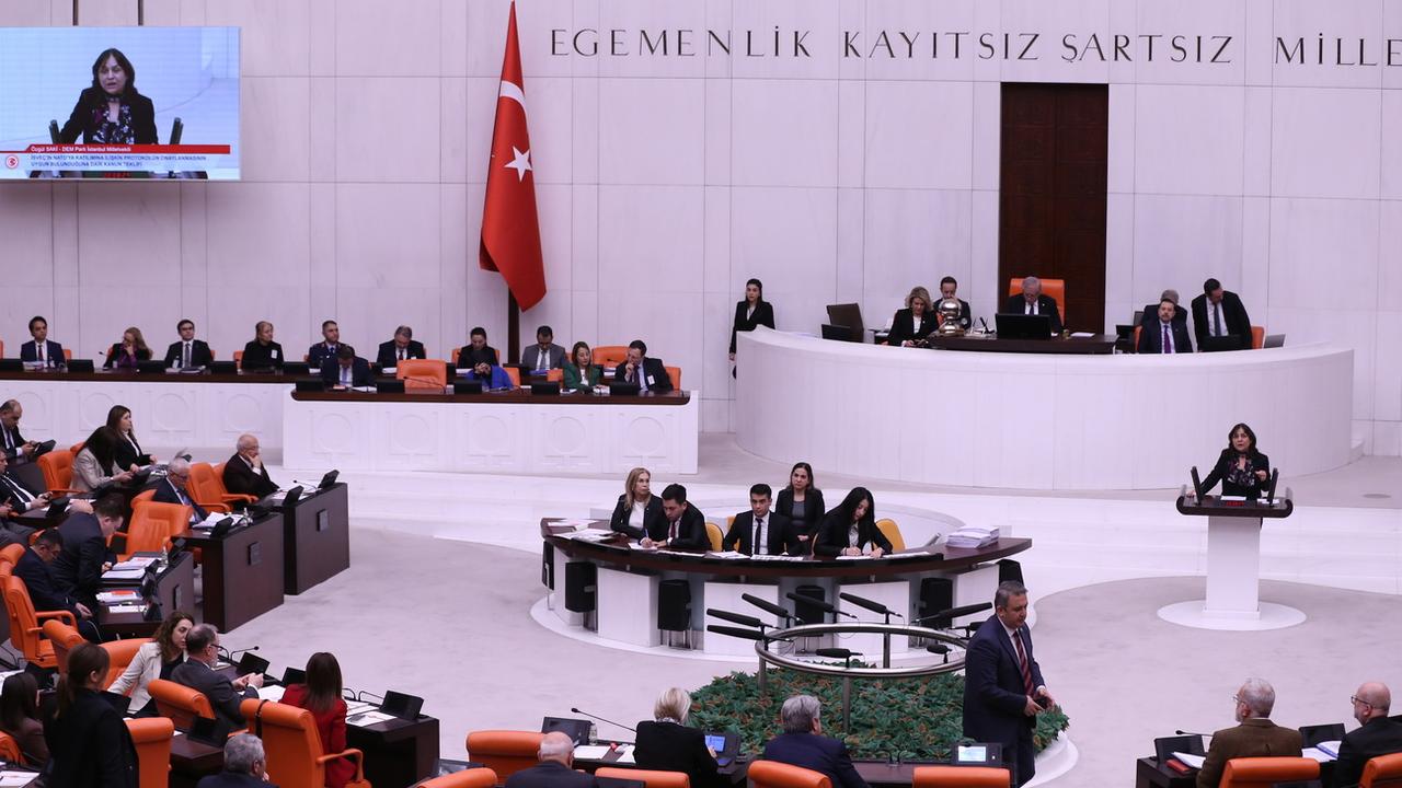 Le Parlement turc a ratifié l'adhésion de la Suède à l'Otan. [EPA/Keystone - Necati Savas]
