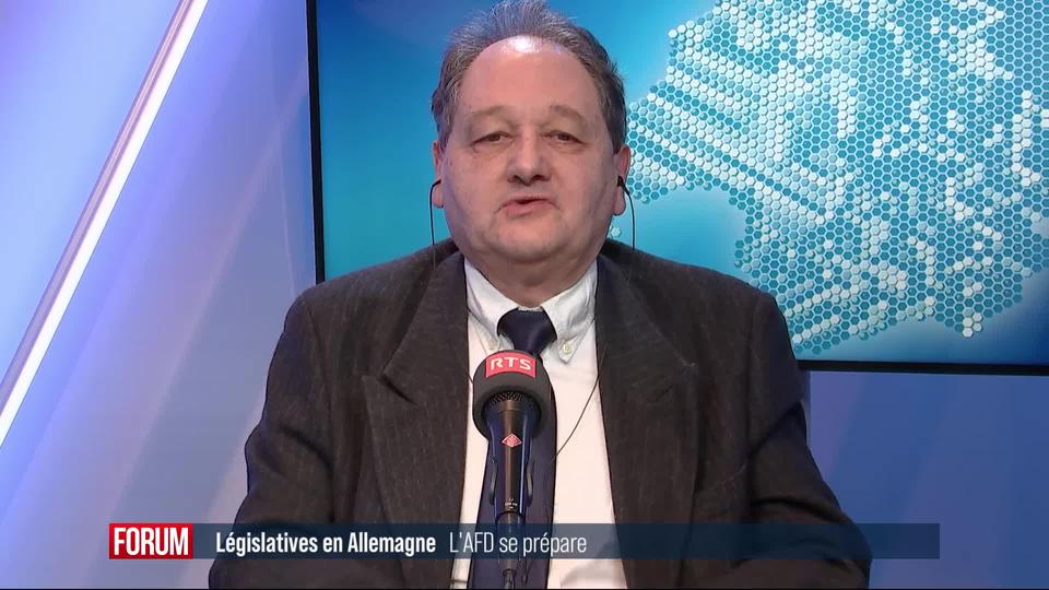 Les chances de l’AfD aux élections législatives allemandes: interview de Gilbert Casasus