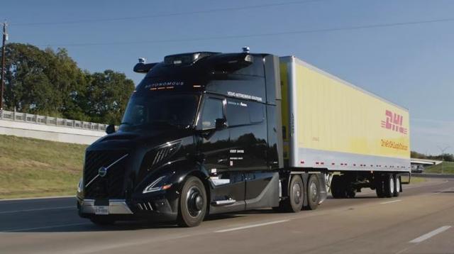 Les camions autonomes de Volvo sur les routes texanes. [Volvo]