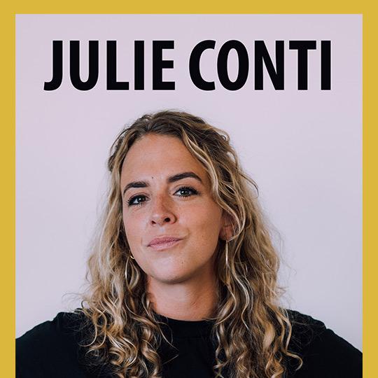 L'affiche du seule en scène de Julie Conti au Foyer du Pavillon Naftule. [Pavillon Naftule]