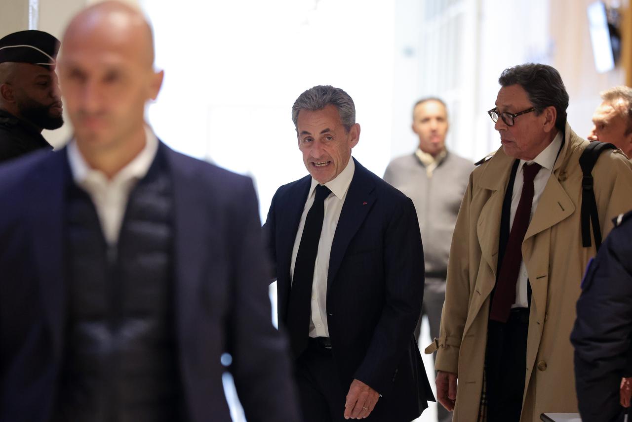 Ouverture du procès de Nicolas Sarkozy pour soupçons de financement libyen de sa campagne de 2017. [KEYSTONE - TERESA SUAREZ]