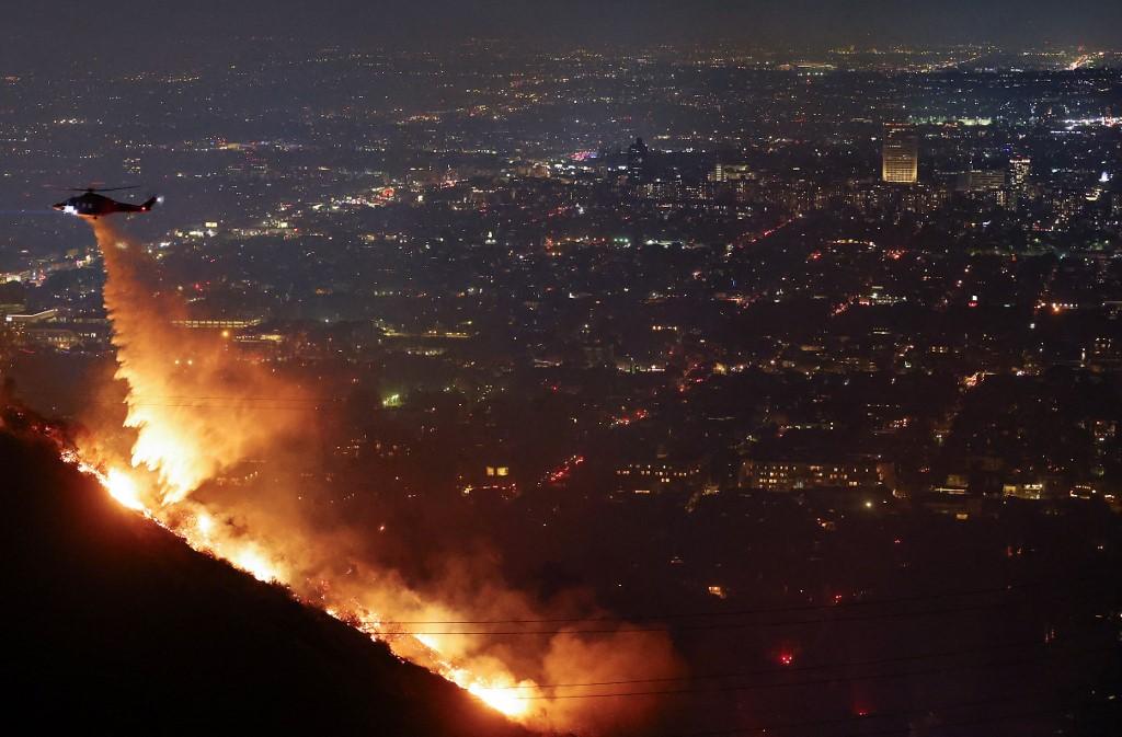 Le feu a ravagé les collines de Hollywood [Getty Images via AFP - Mario Tama]