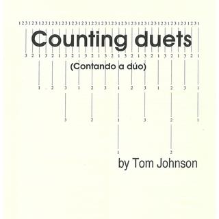 Composition par Tom Johnson "Counting Duets". [editions75.com - Editions 75]