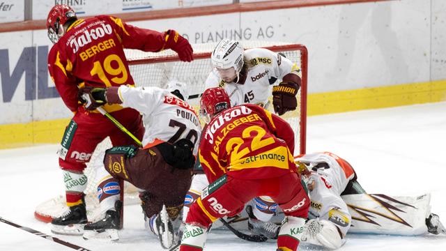 Les Genevois n'ont pas réussi à confirmer face à Langnau. [KEYSTONE - MARCEL BIERI]