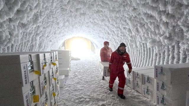 Climat: de la glace datant de plus d'un million d'années prélevée en Antarctique. [KEYSTONE]