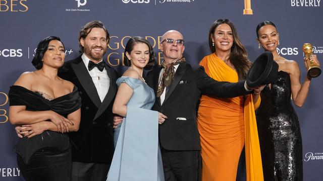 "Emilia Perez" rafle le Golden Globe du meilleur film international. [KEYSTONE - CHRIS PIZZELLO]