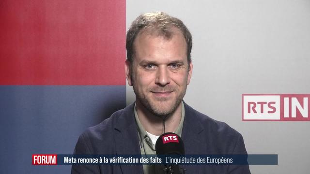 Meta abandonne son programme de vérification des faits: interview de Vincent Couronne